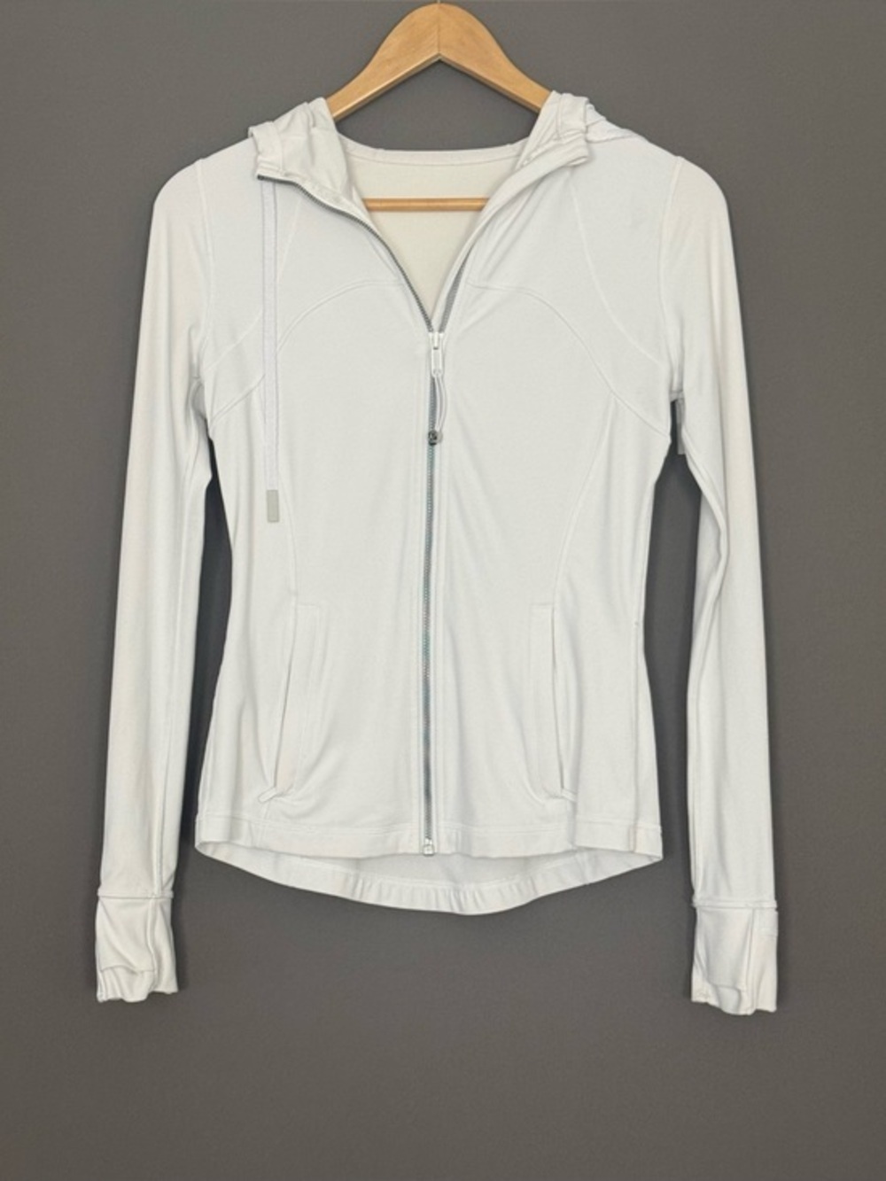 Lululemon Hooded Define Jacket White Womens 6 / Small